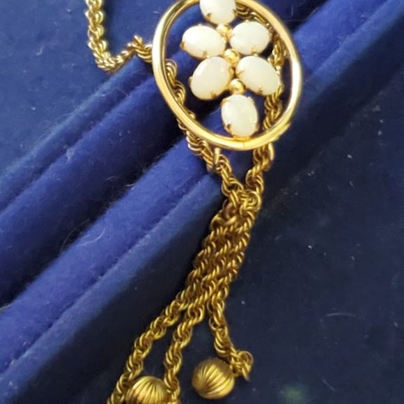 Beautiful  12kt Gold Filled Opal Slide Necklace - Picture 6 of 11